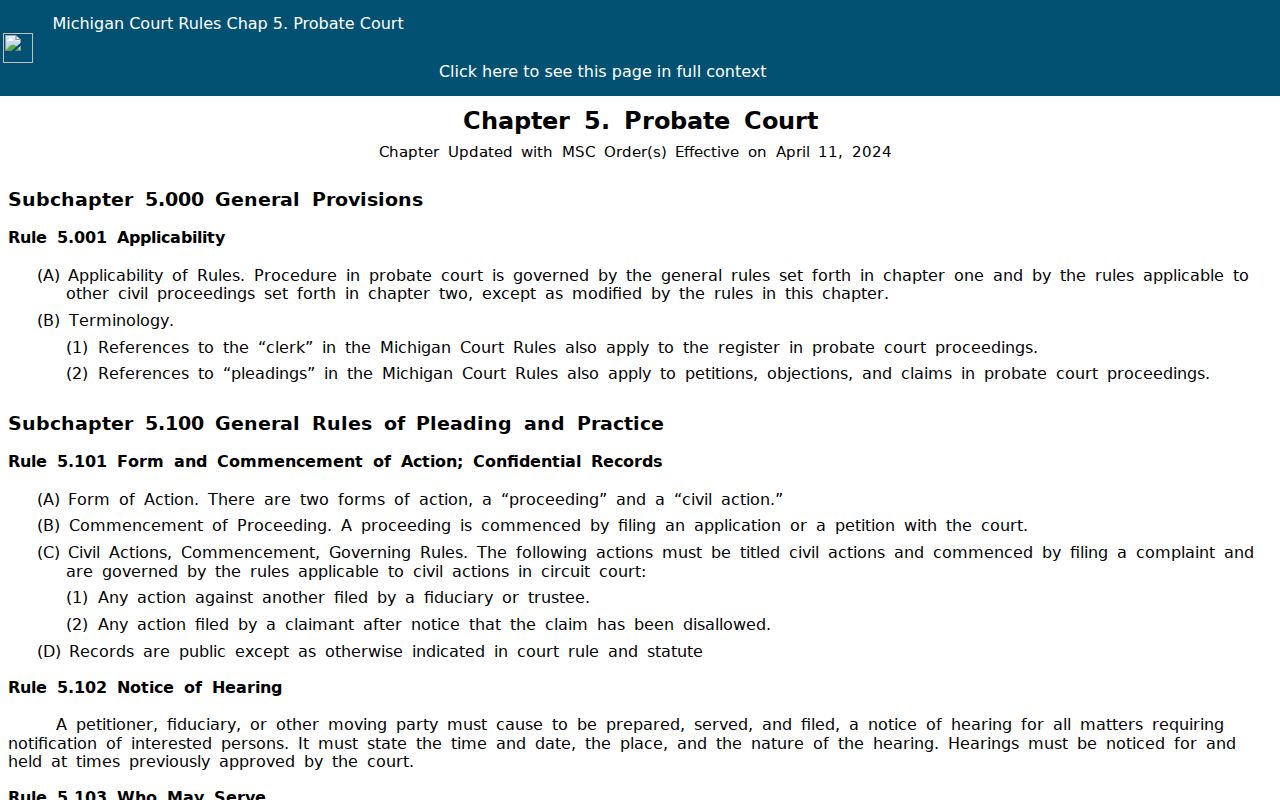Bay County Auburn court docket Probate Court rules and record-access source