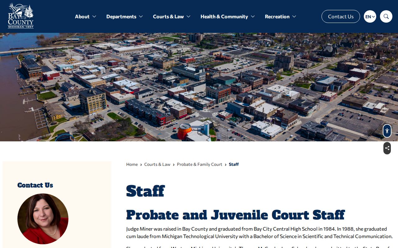 Bay County Pinconning court docket Probate Court register and staff source